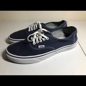 Vans Canvas Blue Low Top Lace Up Shoes
